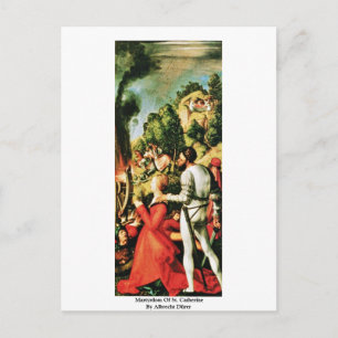 Carte Postale Martyre de sainte Catherine par Albrecht Dürer