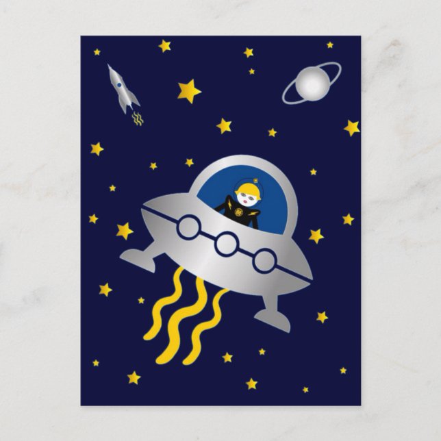 Carte Postale Martzkins In Outer Space Postcard © 2012 M. Martz (Devant)