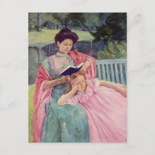 Carte Postale Mary Cassatt-Auguste Lecture de sa fille