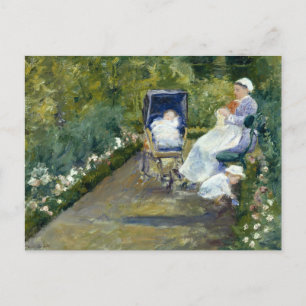 Carte Postale Mary Cassatt - Enfants dans un jardin (L'infirmièr