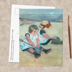 Carte Postale Mary Cassatt - Enfants jouant sur la plage