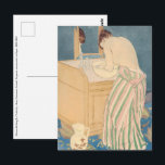 Carte Postale Mary Cassatt - Femme au bain<br><div class="desc">Femme à sa toilette (La Toilette) - Mary Stevenson Cassatt,  Eau-forte et aquatinte sur papier,  1890-1891</div>