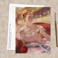 Mary Cassatt - Femme au collier de perles dans une