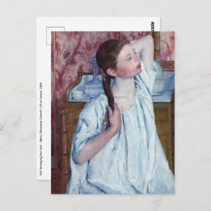 Carte Postale Mary Cassatt - Girl Arrange ses cheveux