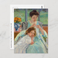 Mary Cassatt - Jeune Mère cousant
