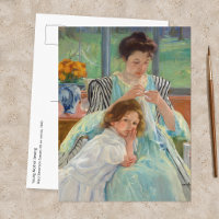 Mary Cassatt - Jeune Mère Cousant
