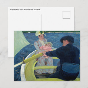 Carte Postale Mary Cassatt - La Partie en barque