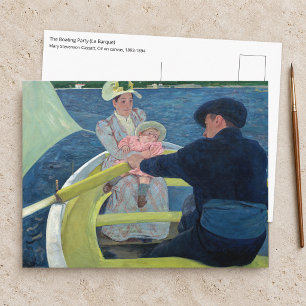 Carte Postale Mary Cassatt - La Partie en barque