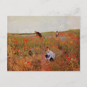 Carte Postale Mary Cassatt : Pavot rouge