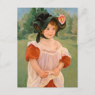 Carte Postale Mary Cassatt "Printemps : Margot debout dans un ja