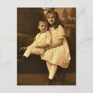 Carte Postale Mary Elizabeth et Stephen Stanley SECHRIST, 1918