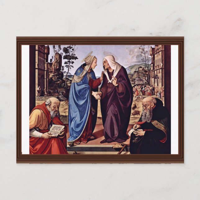 Carte Postale Mary Et St. Elizabeth St. Nicholas Et St. Anthon (Devant)