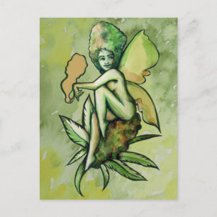 Carte Postale Mary Jane Fairy Green Goddess Toker