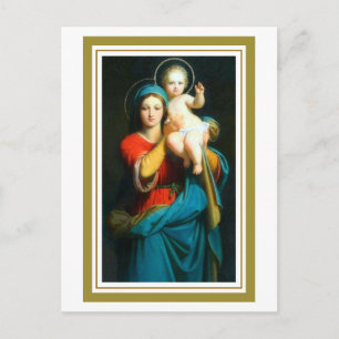 Carte Postale Mary Lifting Jesus Devotional Postcard