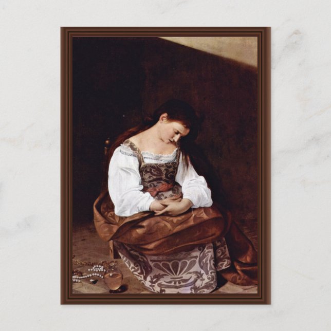 Carte Postale Mary Magdalene Par Michelangelo Merisi Da Caravagg (Devant)
