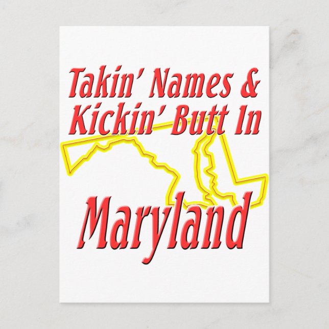 Carte Postale Maryland - Kickin' Butt (Devant)