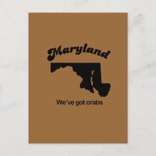 Carte Postale Maryland Motto - Nous avons des crabes