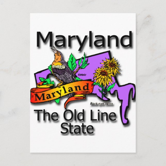 Carte Postale Maryland The Old State Line Bird (Devant)