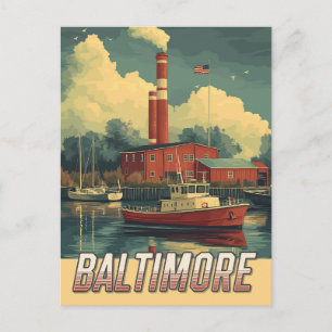 Carte Postale Maryland vintage Baltimore