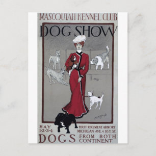 Carte postale Mascoutah Kennel Club Show vintage