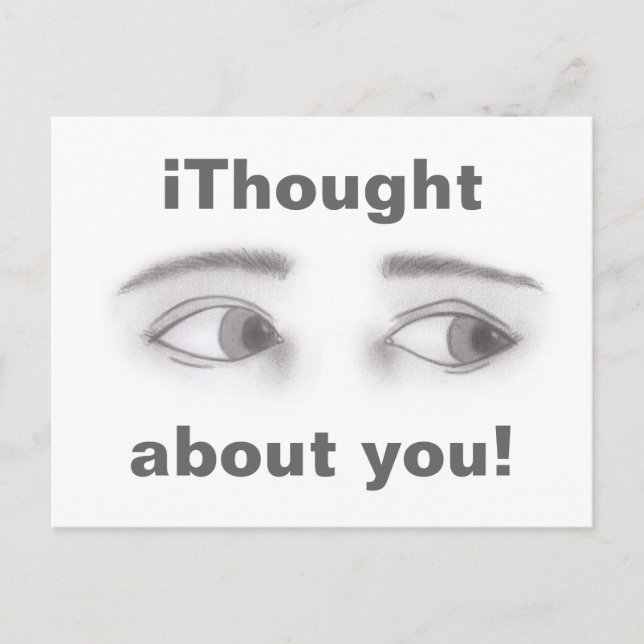 Carte Postale Masculine des yeux (Devant)
