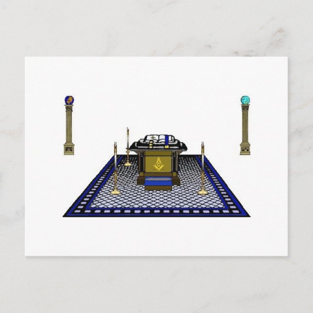 Carte postale masonique (Devant)