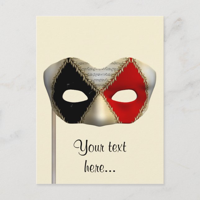 Carte Postale Masquage (Devant)