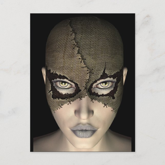 carte postale masque (Devant)