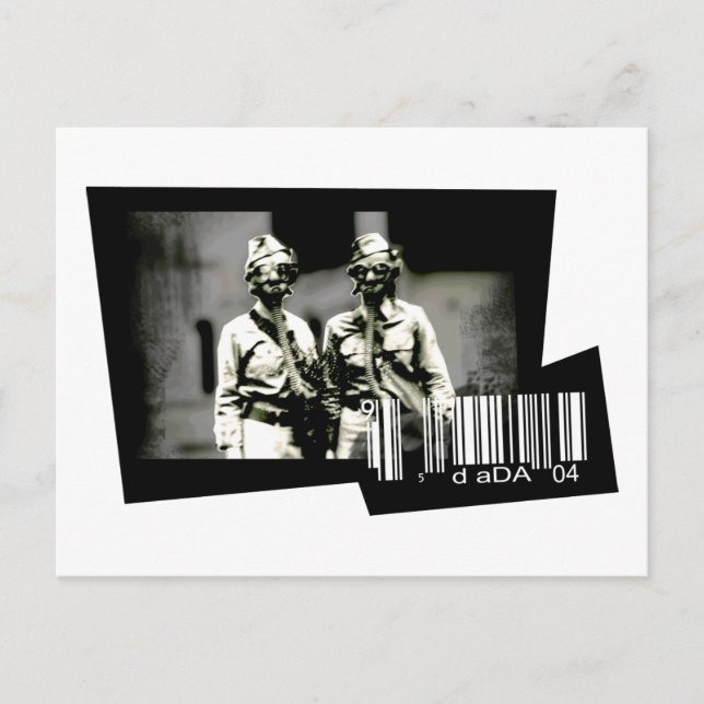 Carte Postale masque à gaz (carte postale) (Devant)