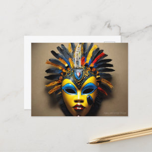 Carte Postale Masque Africain