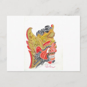 Carte Postale Masque Bali