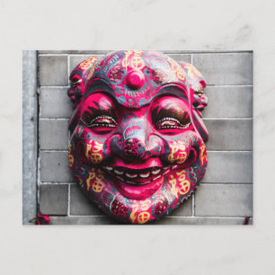 Carte postale Masque chinois