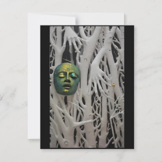 Carte Postale Masque de la mort des célébrités anciennes