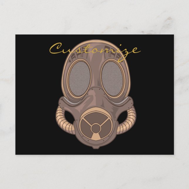 Carte Postale Masque gaz vapeur Thunder_Cove (Devant)
