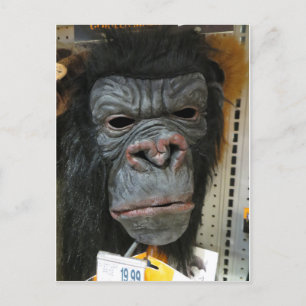 Carte Postale Masque Gorilla
