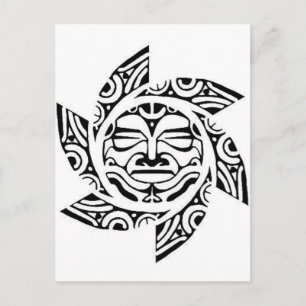 Carte Postale Masque maori