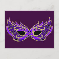 Masque masqué royal violet