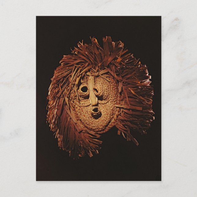 Carte Postale Masque Seneca utilisé pour les rites hivernaux (Devant)