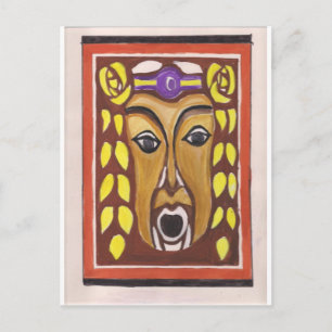Carte Postale Masque tribal