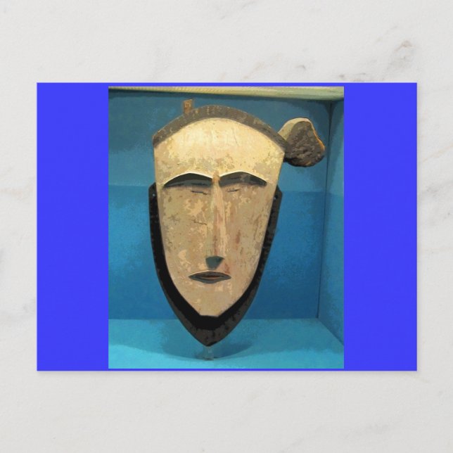 Carte Postale Masque tribal CB (Devant)