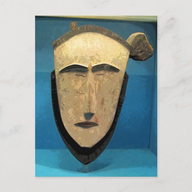 Carte Postale Masque tribal CB (Devant)