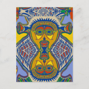 Carte Postale Masque tribal Shaman