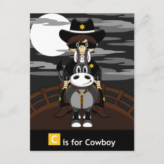 Carte postale Masquée Mad Cowboy & Horse