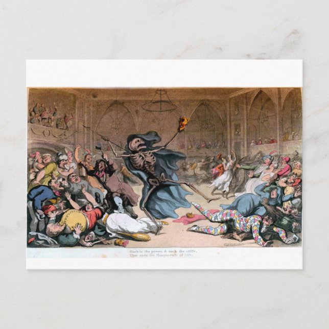 Carte Postale Masquerade of the Living postcard (Devant)