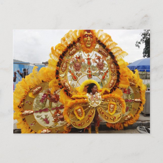 Carte Postale Masquerader du Carnaval, Trinité-et-Tobago (Devant)