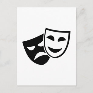 Carte Postale Masques d'acteur