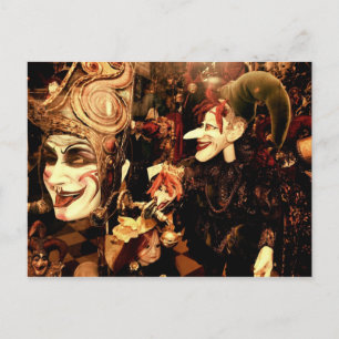 Carte Postale Masques de carnaval