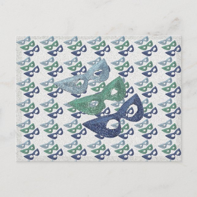 Carte Postale Masques d'étincelles - (Devant)