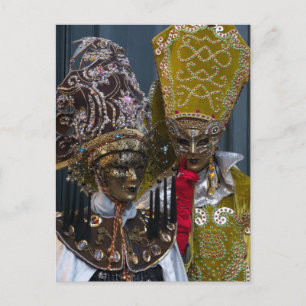 Carte Postale Masques du Carnaval de Venise