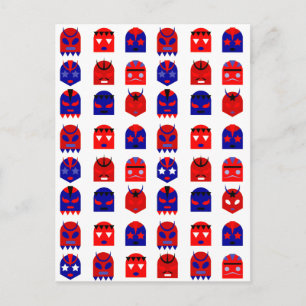 Carte Postale masques lucha libre